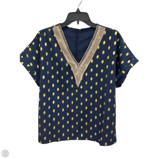 Top Sleeveless By Cmf In Blue, Size: Xl