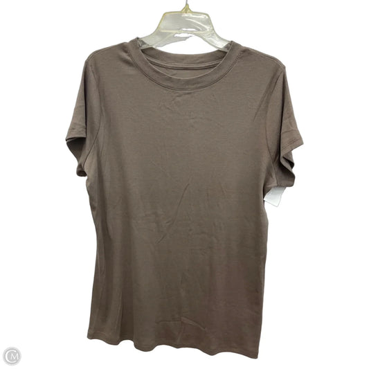 Top Short Sleeve By A New Day In Brown, Size: Xxl
