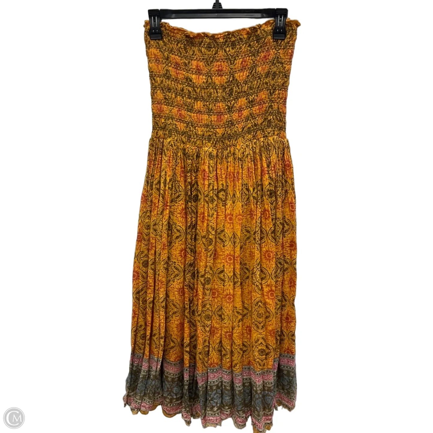Dress Casual Midi By Free People In Yellow, Size: M