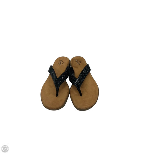Sandals Flip Flops By Cliffs By White Mountain In Black, Size: 9