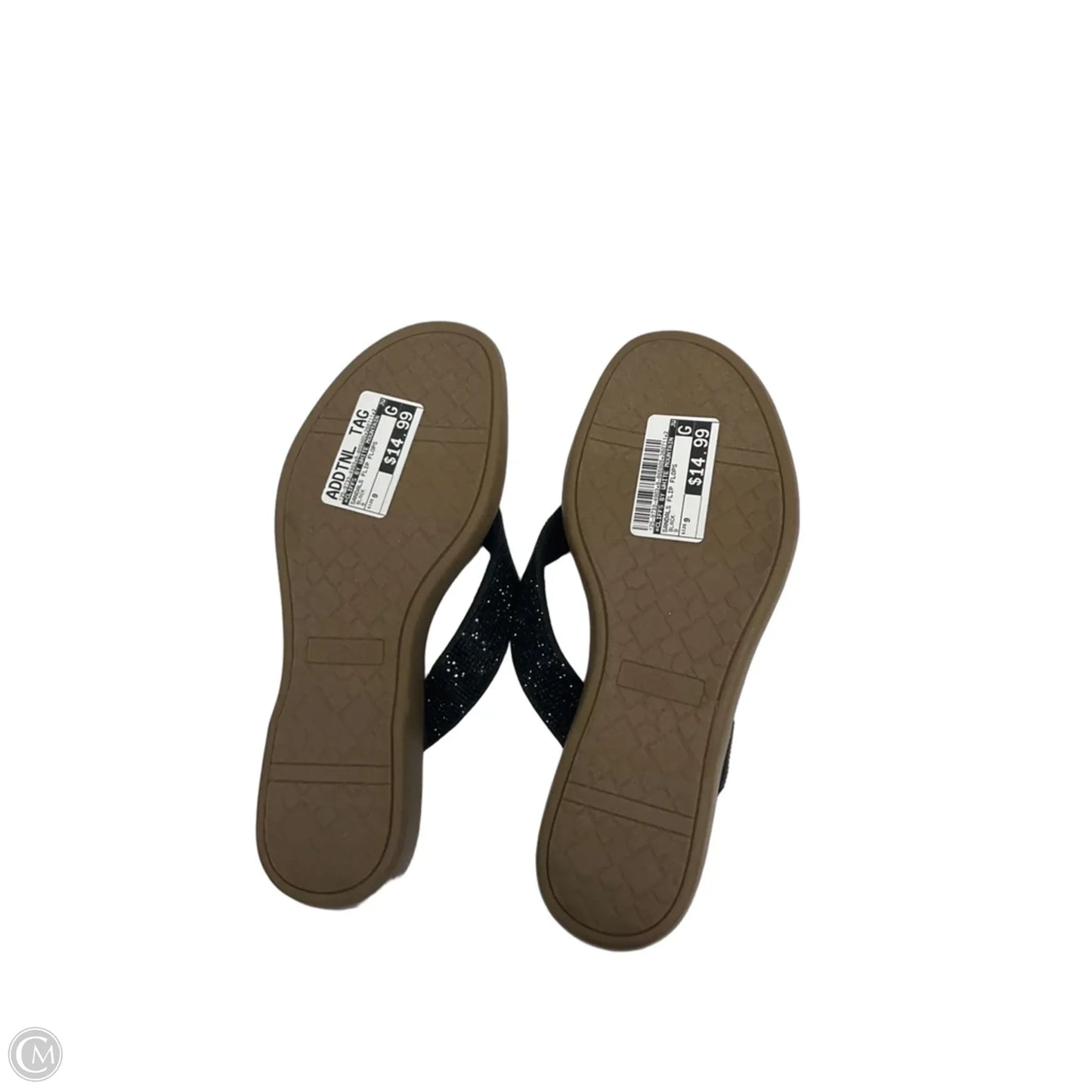 Sandals Flip Flops By Cliffs By White Mountain In Black, Size: 9