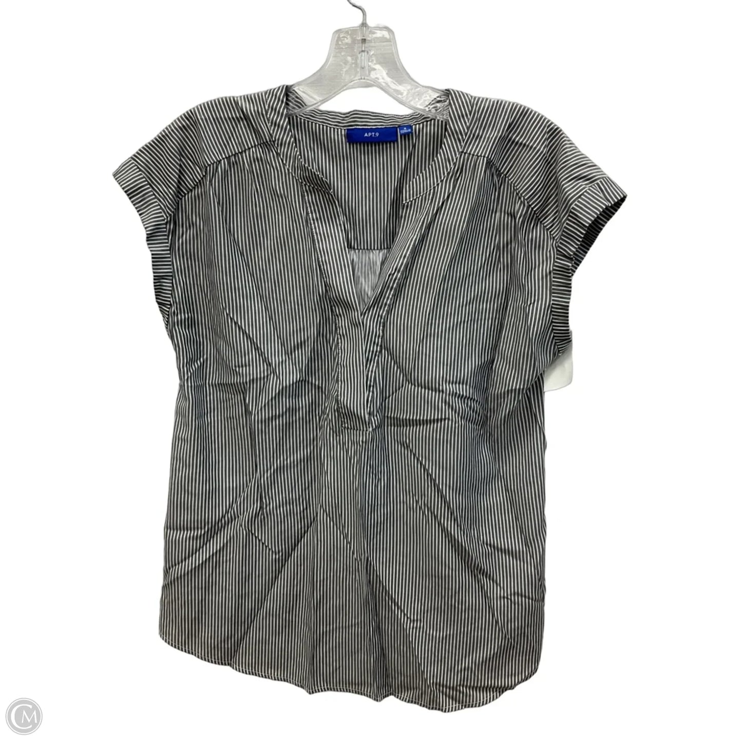 Top Sleeveless By Apt 9 In Striped Pattern, Size: S