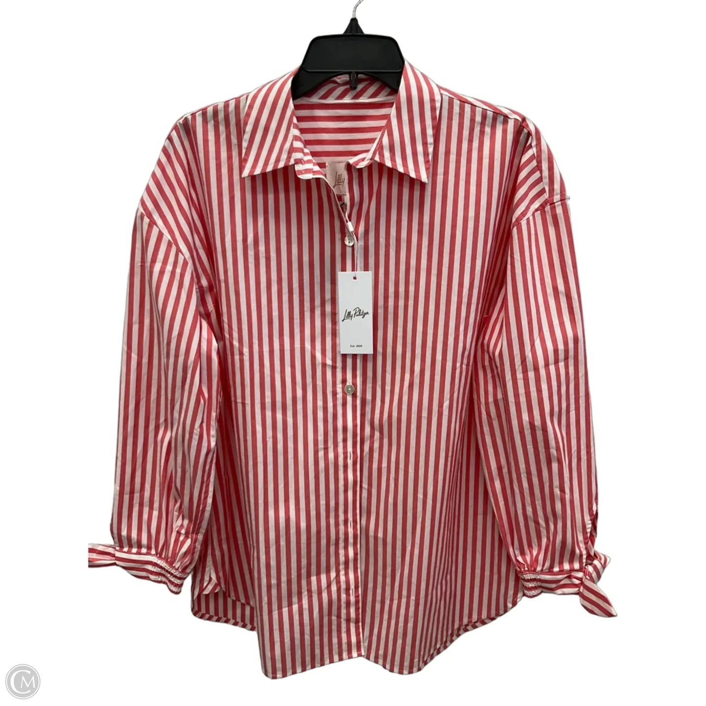 Blouse Designer By Lilly Pulitzer In Red, Size: S