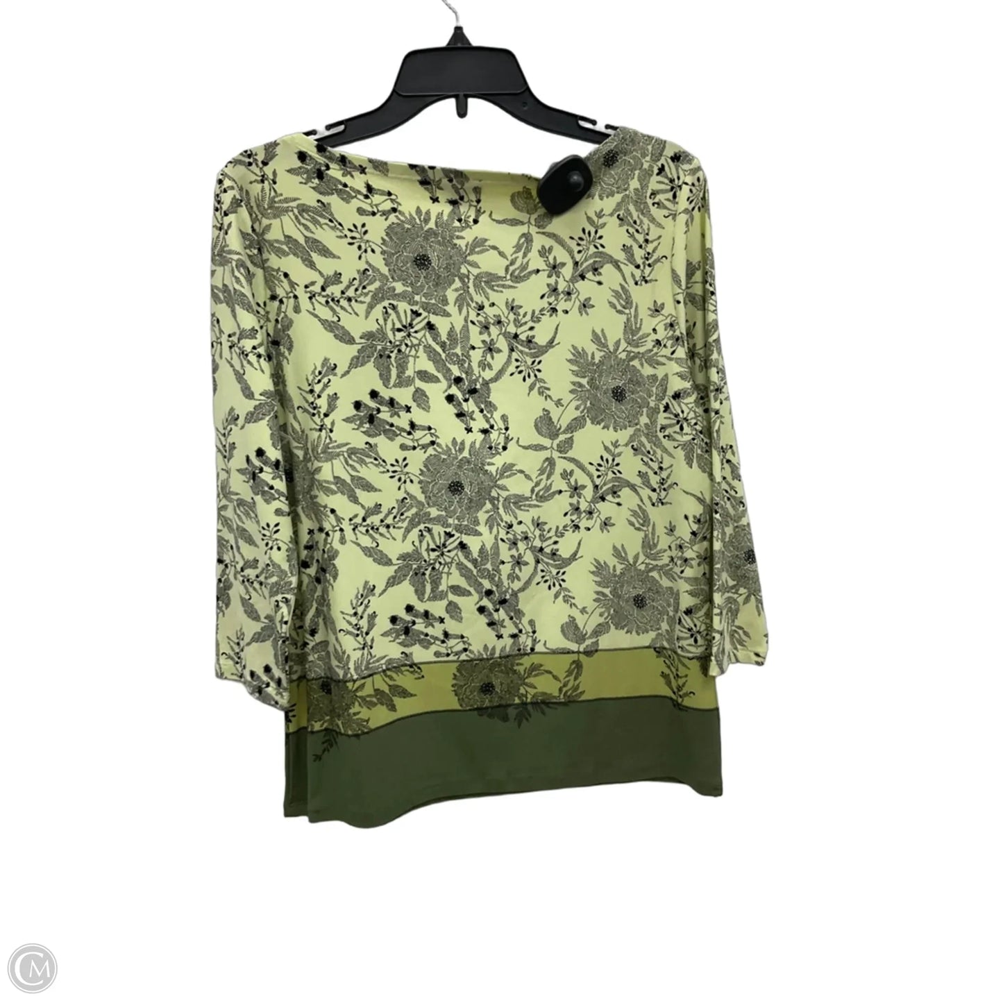 Top Long Sleeve By Ann Taylor In Green, Size: M