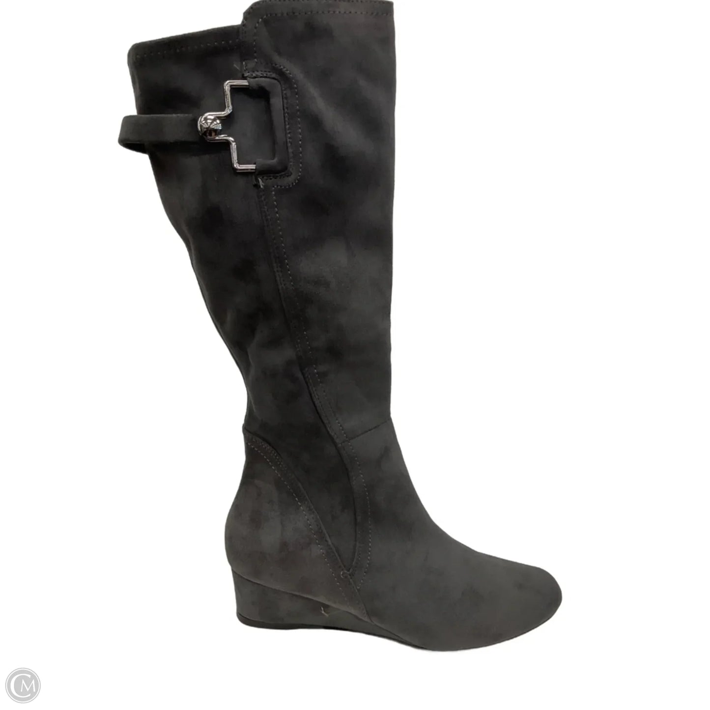 Boots Knee Flats By Impo In Grey, Size: 8