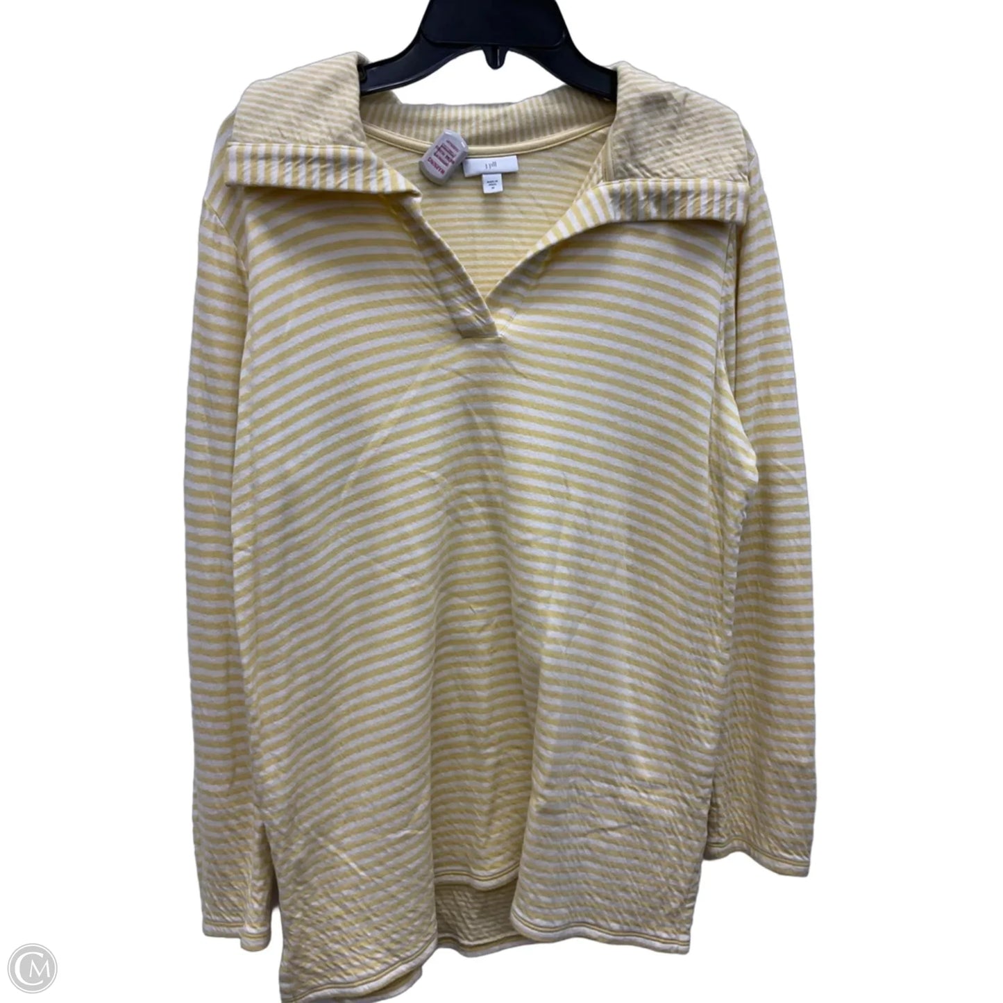 Top Long Sleeve By J. Jill In Yellow, Size: M