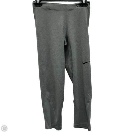 Athletic Capris By Nike Apparel In Grey, Size: M