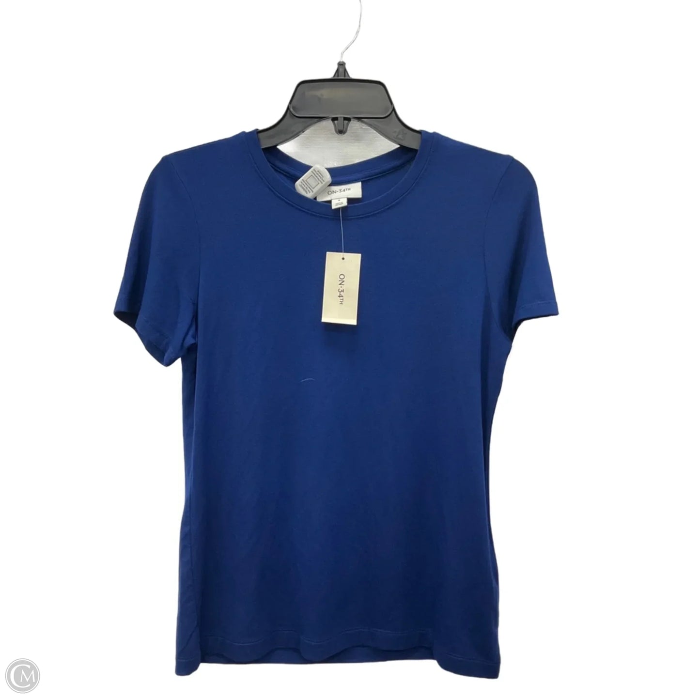 Top Short Sleeve Basic By On 34th In Blue, Size: S