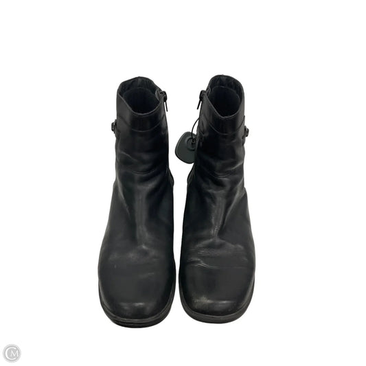 Boots Ankle Flats By Clarks In Black, Size: 10