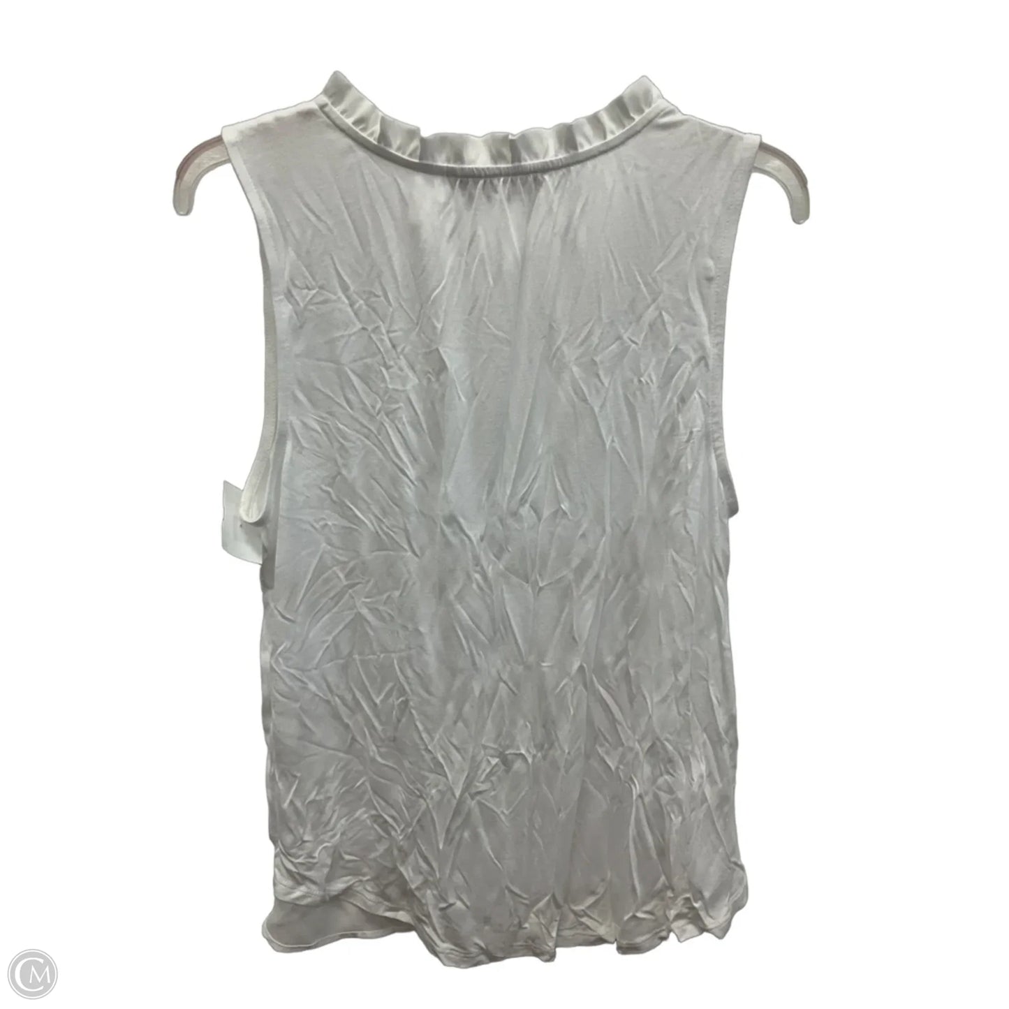 Top Sleeveless By Loft In White, Size: M