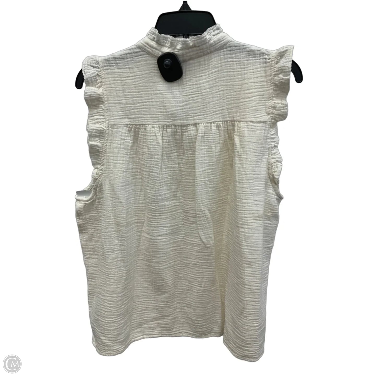 Top Sleeveless By J. Crew In Cream, Size: Xl