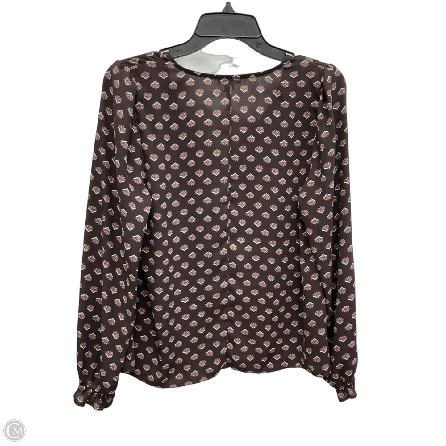 Top Long Sleeve By Ann Taylor In Maroon, Size: Mp