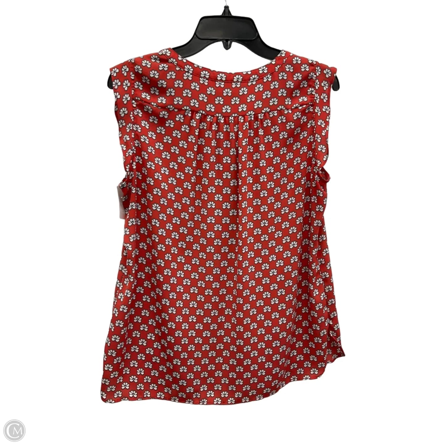 Top Sleeveless By Loft In Red, Size: M