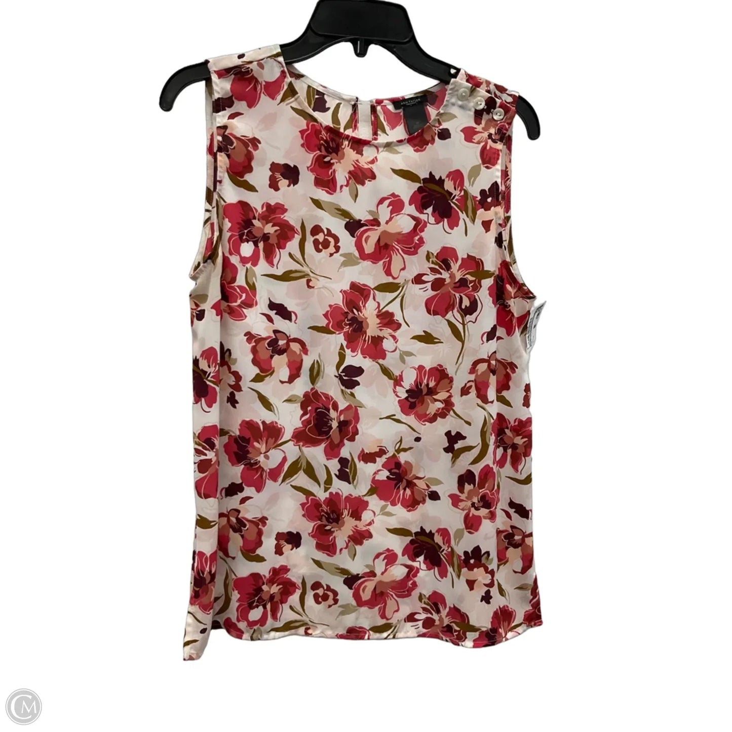Top Sleeveless By Ann Taylor In Pink, Size: M