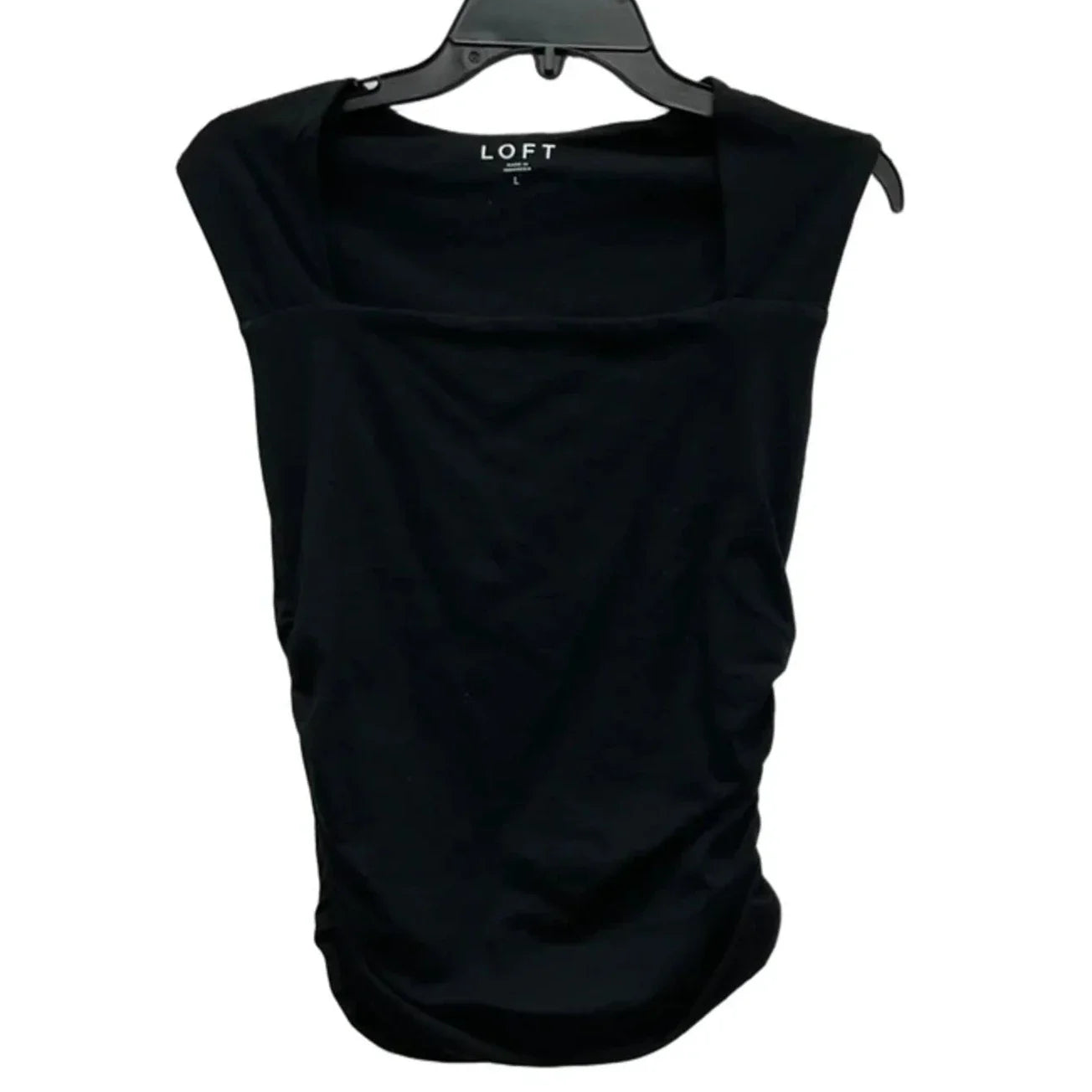 Top Sleeveless Basic By Loft In Black, Size: L