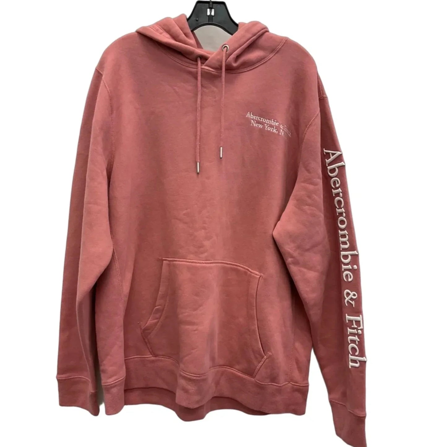 Sweatshirt Hoodie By Abercrombie And Fitch In Pink, Size: Xxl