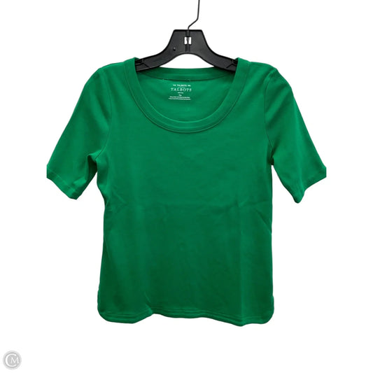 Top Short Sleeve Basic By Talbots In Green, Size: Mp