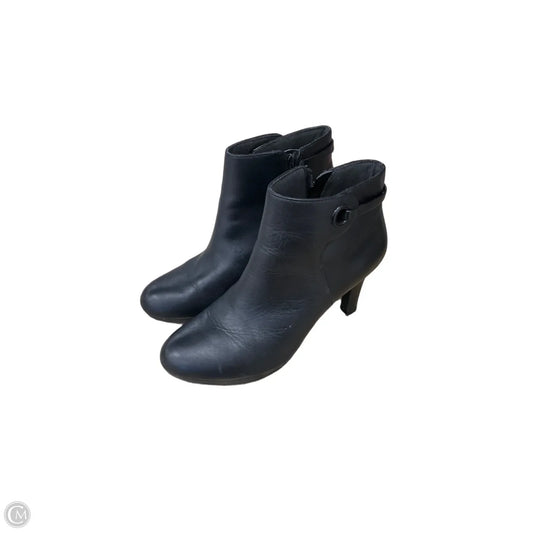 Boots Ankle Heels By Clarks In Black, Size: 7