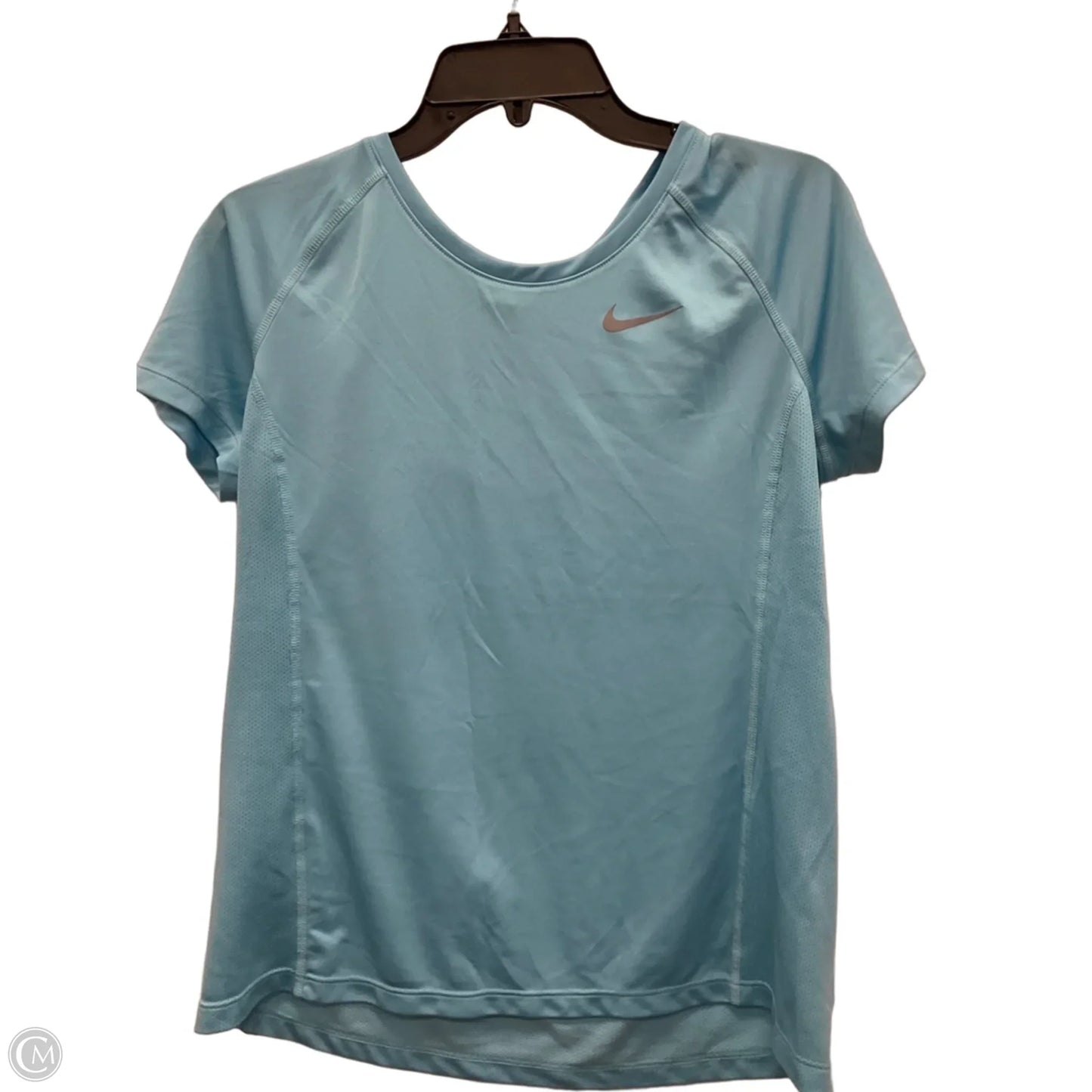 Athletic Top Short Sleeve By Nike Apparel In Blue, Size: L