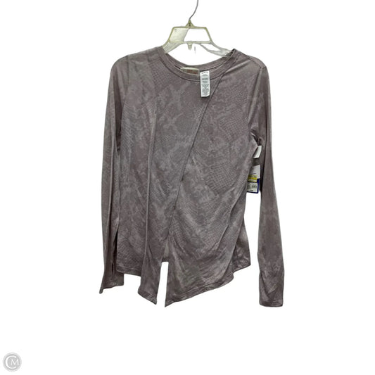 Athletic Top Long Sleeve Crewneck By Joy Lab In Purple, Size: S