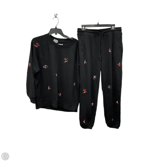 Lounge Set Pants By Lou And Grey In Black, Size: M