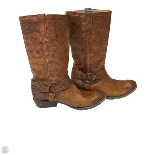 Boots Designer By Frye In Brown, Size: 7.5