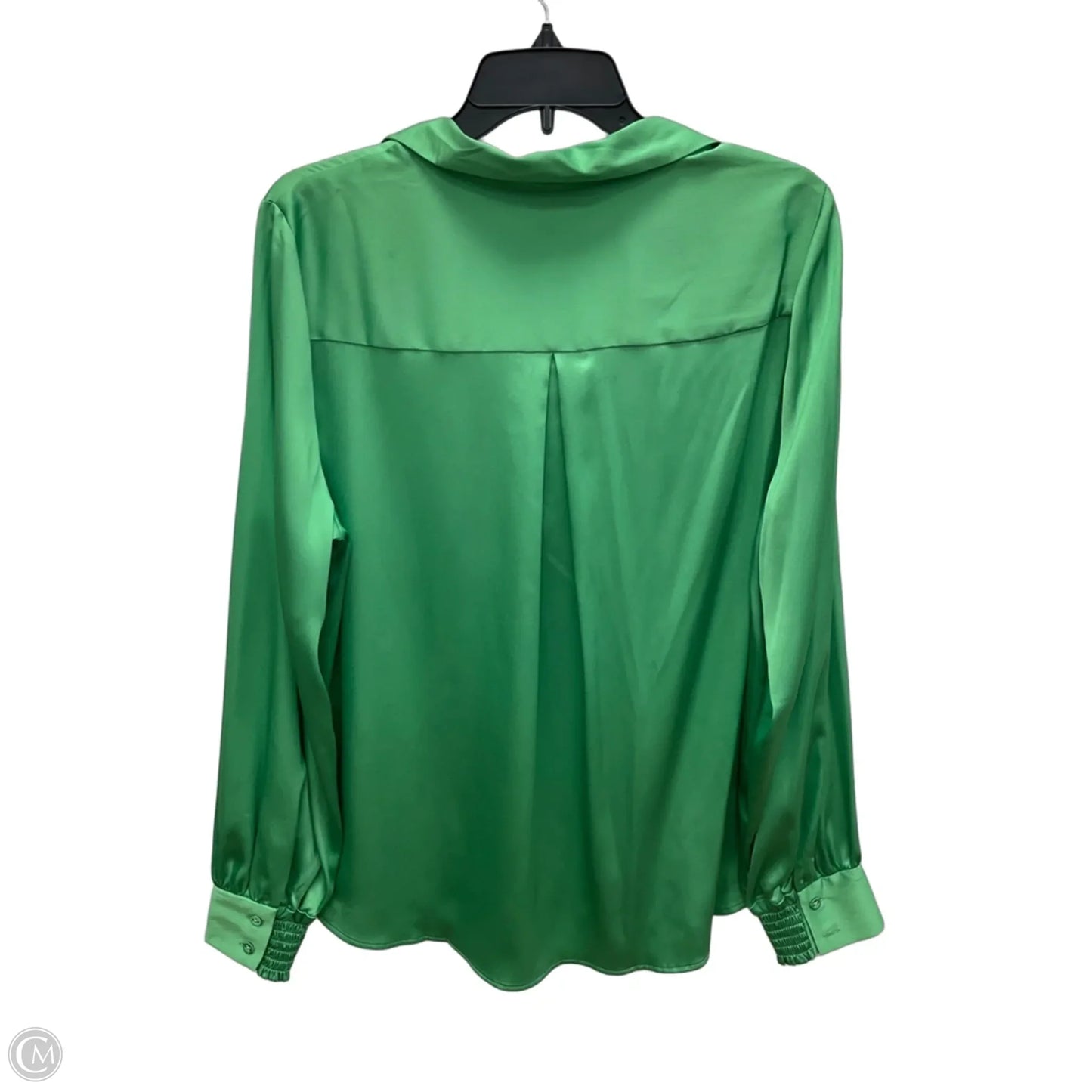 Blouse Long Sleeve By White House Black Market In Green, Size: L
