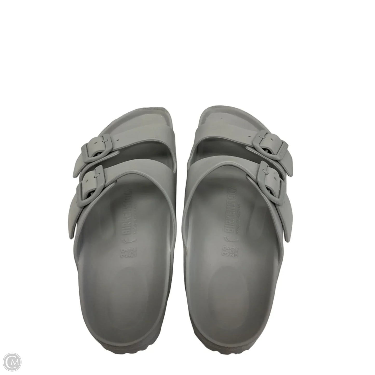 Sandals Flats By Birkenstock In Grey, Size: 8