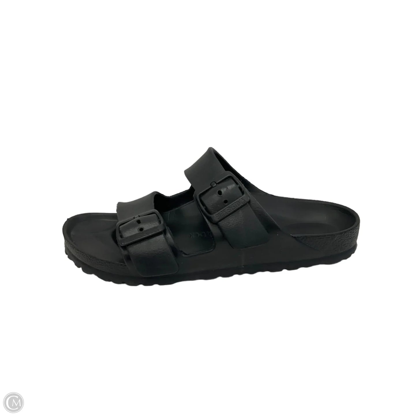 Sandals Flats By Birkenstock In Black, Size: 8