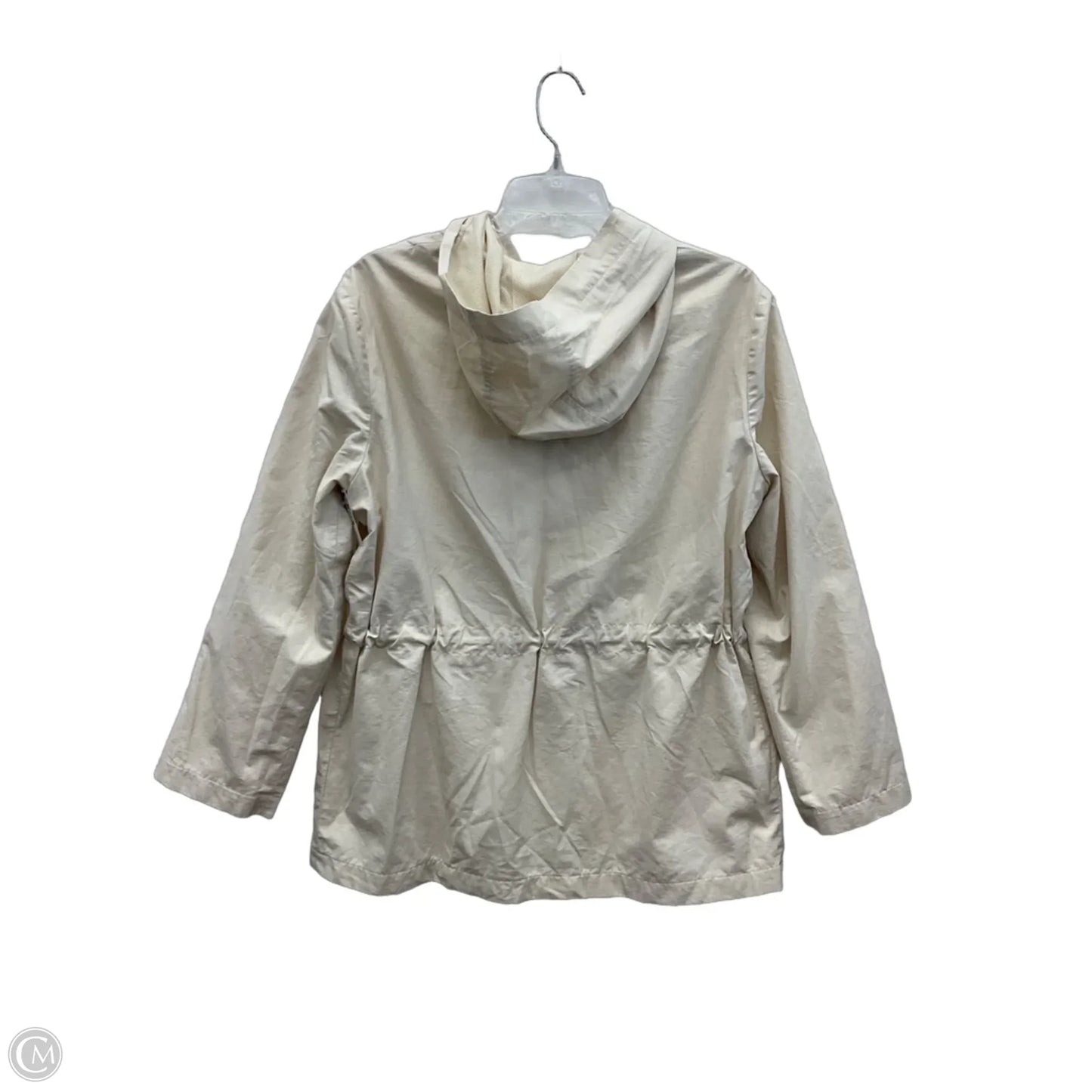 Coat Raincoat By Talbots In Tan, Size: M