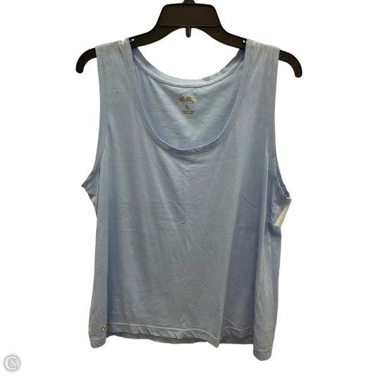 Tank Top Designer By Lilly Pulitzer In Blue, Size: L