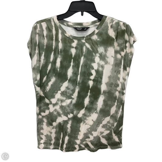 Top Short Sleeve By Simply Vera In Green & White, Size: Xs