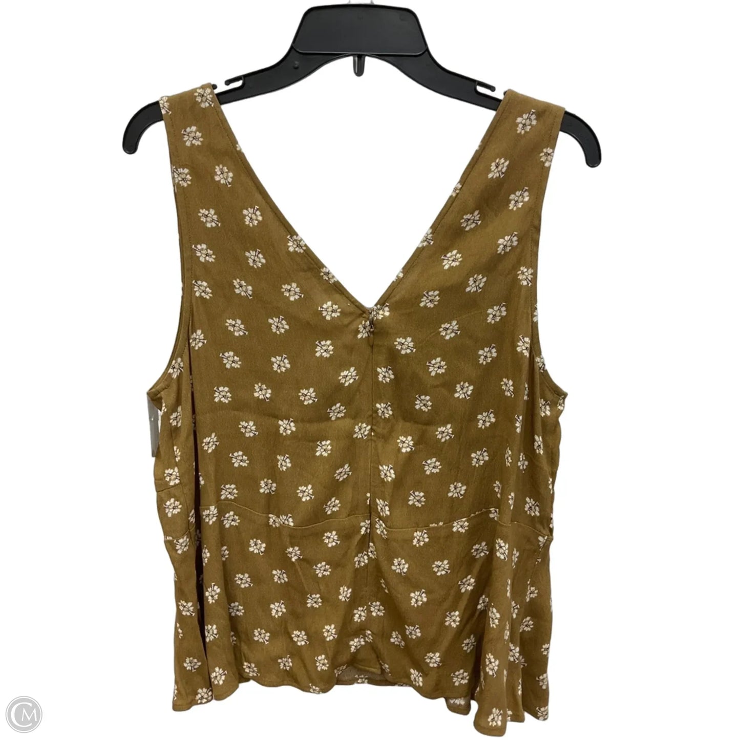 Top Sleeveless By Loft In Brown, Size: M