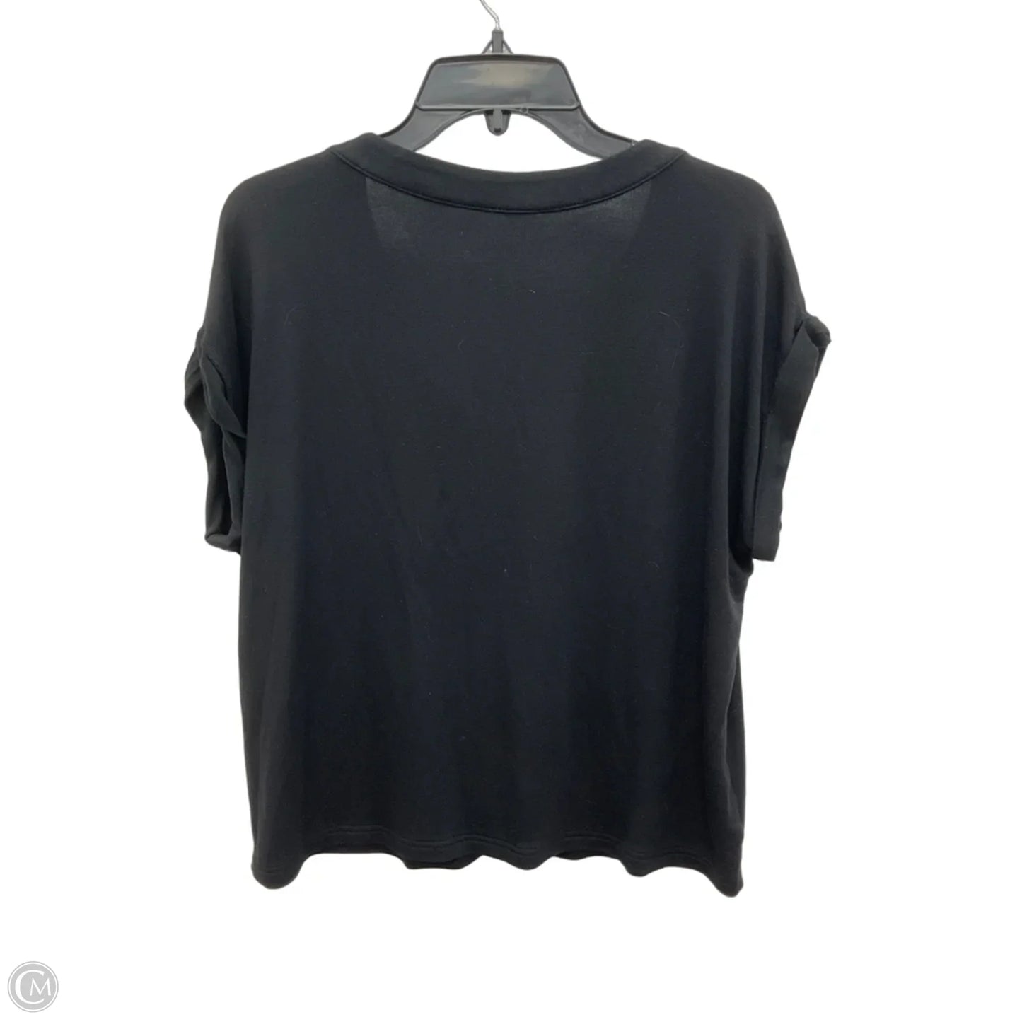 Top Short Sleeve By Lou And Grey In Black, Size: L