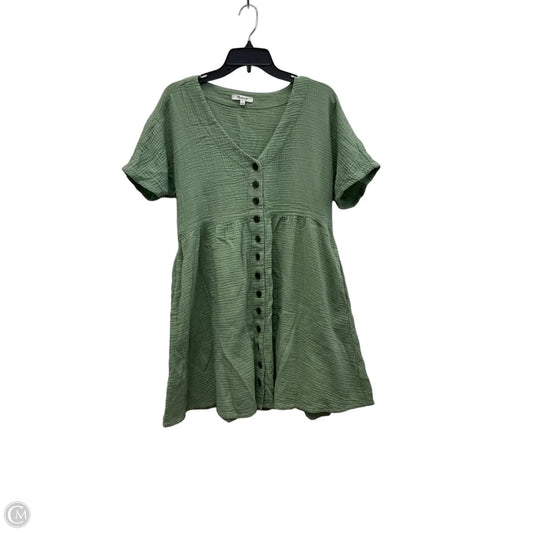 Dress Casual Midi By Madewell In Green, Size: M