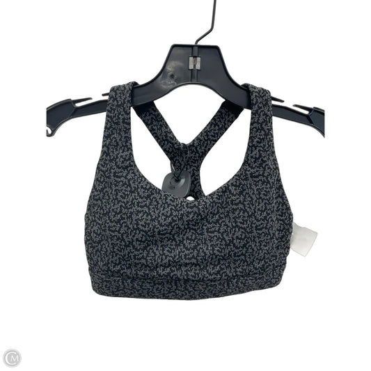Athletic Bra By Athleta In Black & Grey, Size: Xs