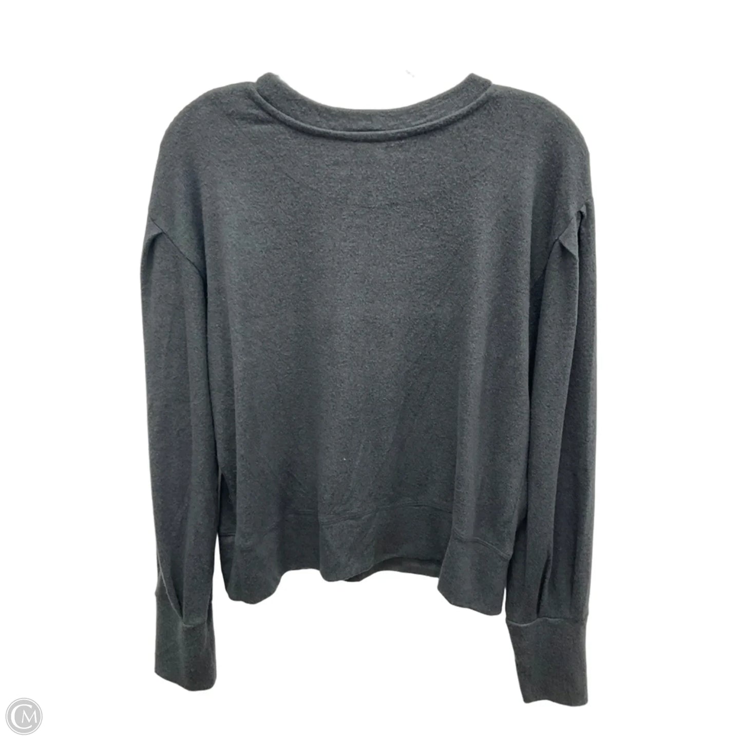 Athletic Top Long Sleeve Crewneck By Cmb In Grey, Size: M