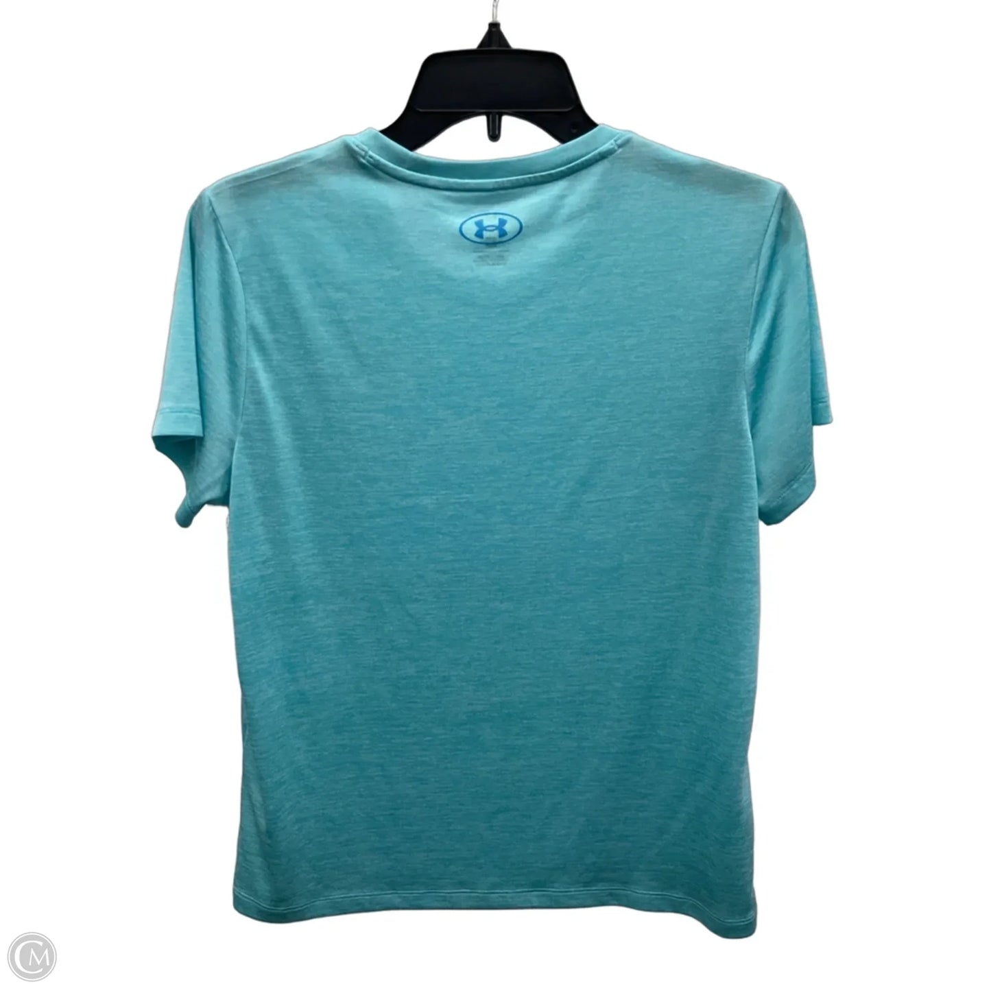 Athletic Top Short Sleeve By Under Armour In Blue, Size: M