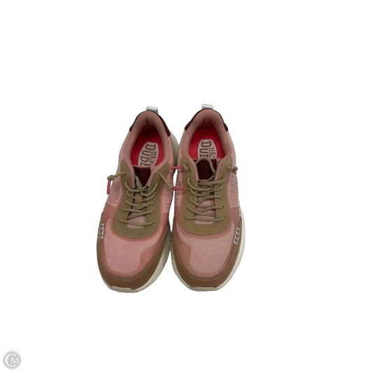 Shoes Sneakers By Hey Dude In Pink, Size: 7