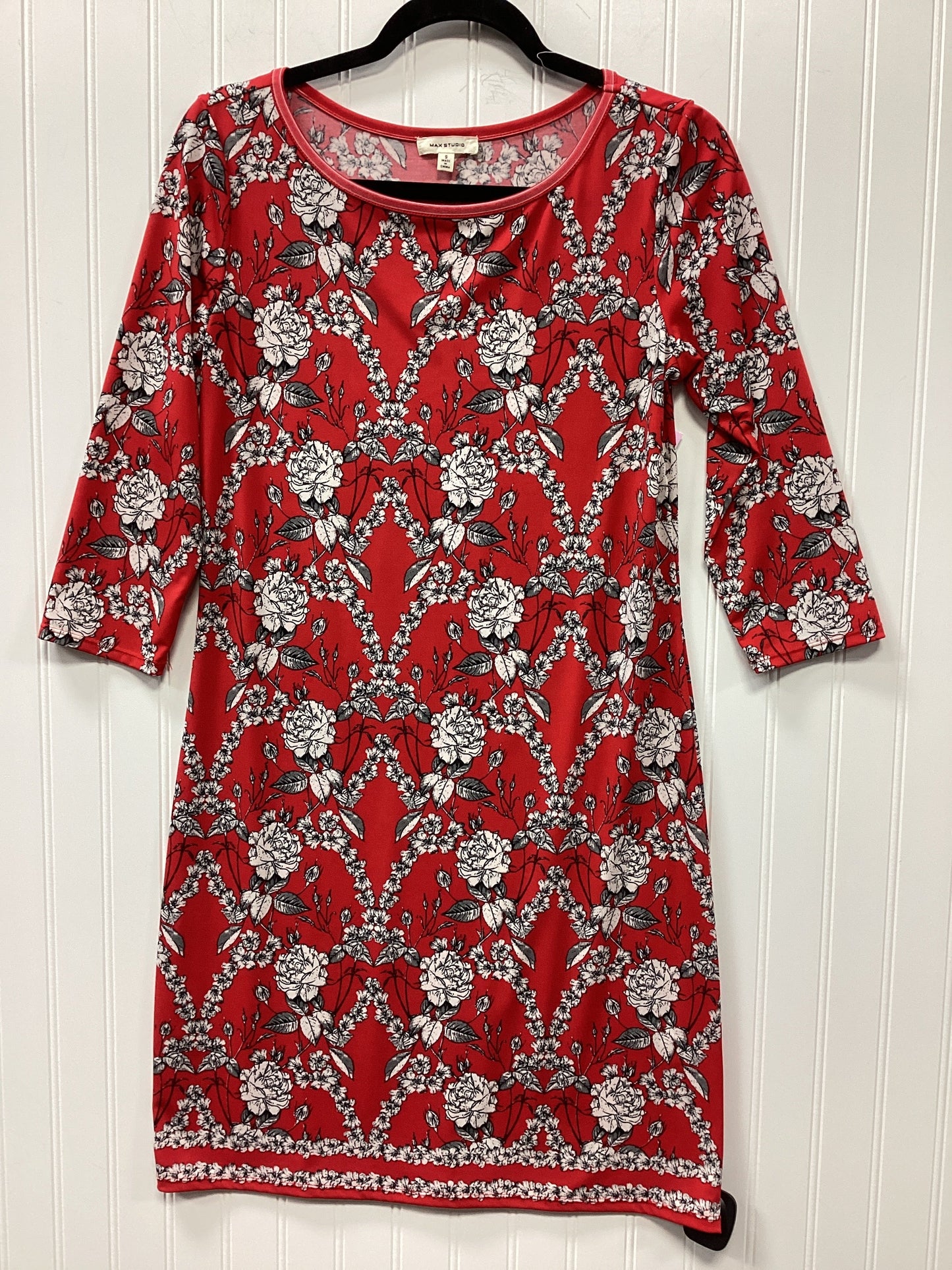 Dress Casual Midi By Max Studio In Red, Size:S