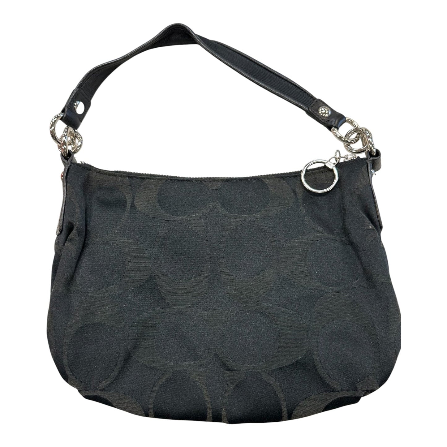 Handbag Designer By Coach In Black & Grey, Size:Small