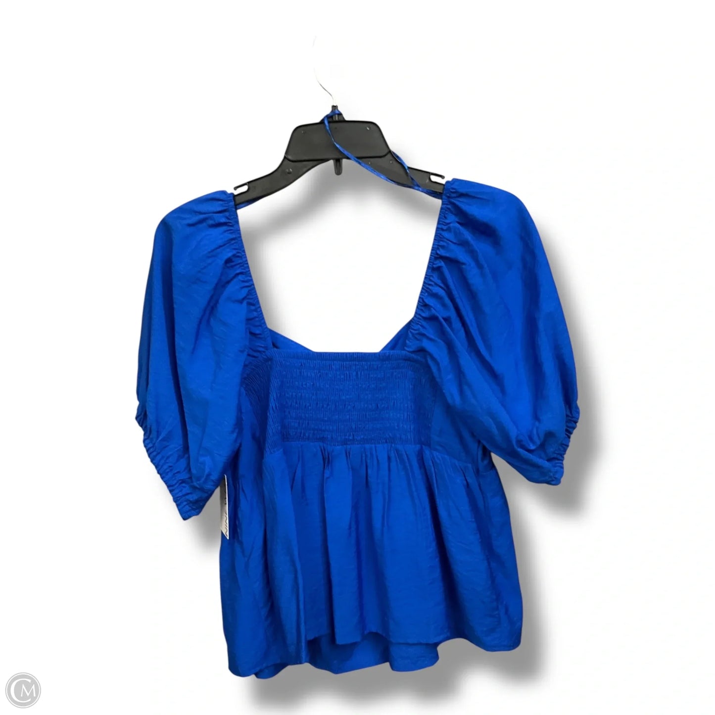 Top Short Sleeve By Nine West In Blue, Size: L