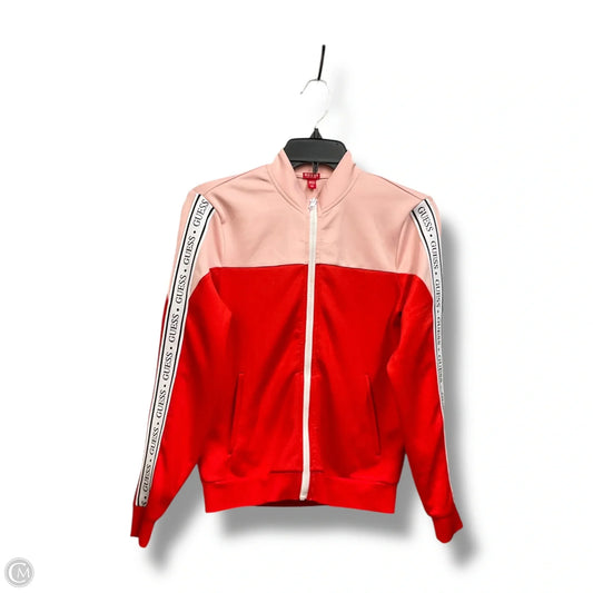 Jacket Other By Guess In Pink & Red, Size: Xs