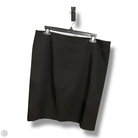 Skirt Midi By Alfani In Black, Size: Xl