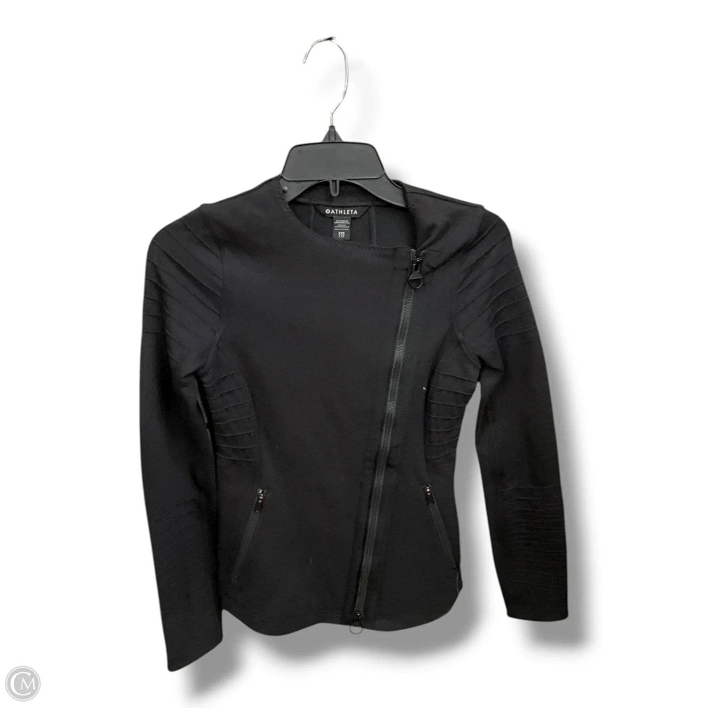 Athletic Jacket By Athleta In Black, Size: Xxs