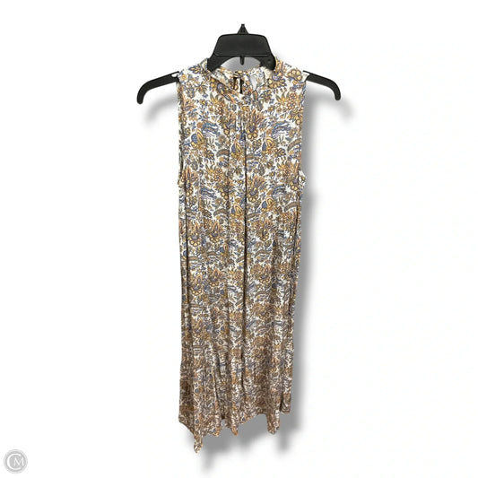 Dress Casual Maxi By Loft In Paisley Print, Size: Xxs
