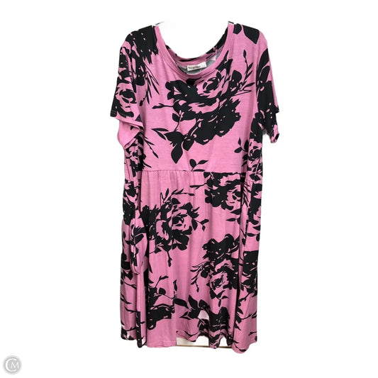 Dress Casual Midi By Cmc In Purple, Size: 4x