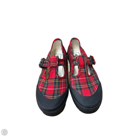 Shoes Sneakers By Vans In Plaid Pattern, Size: 7.5