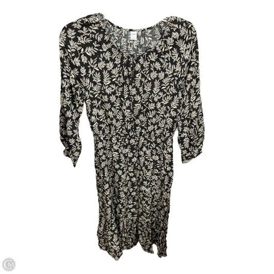 Dress Casual Midi By Old Navy In Black & White, Size: S