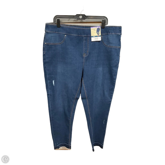 Jeans Skinny By Terra & Sky In Blue Denim, Size: 1x